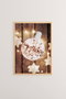Wallity Nwyearsngmdl62 Pintura Decorativa Enmarcada 33 x 48 cm con Marco de Madera Maciza y Papel Fotográfico 300 gsm